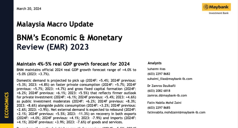 BNM’s Economic & Monetary Review 2023